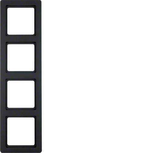 Berker 10146086 Rahmen 4fach Q.1 anthrazit, samto Mesch Shop Berker 10146086 Rahmen 4fach Q.1 anthrazit, samto Mesch Shop